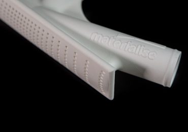 3 d印有Bluesint PA12一部分。通过实现图像。