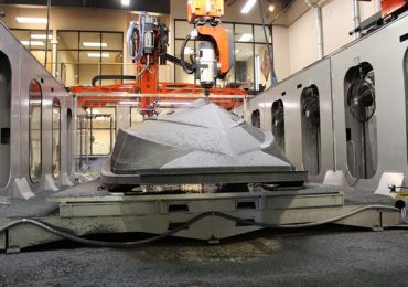 加工3 d印刷船体Thermwood LSAM的系统模式。照片通过份额集团