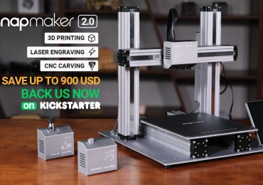 Kickstarter上的Snapmaker 2.0三合一3D打印机。图片来自Snapmaker