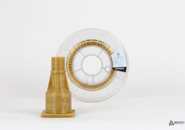 PEKK-A长丝和3D打印样品。图片来源:3DGence