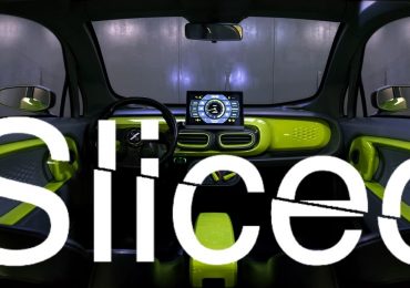 XEV电动汽车上的切片标志。