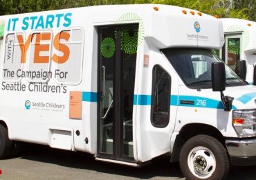 Seattle Children’s Hospital bus. Photo via GoProto.