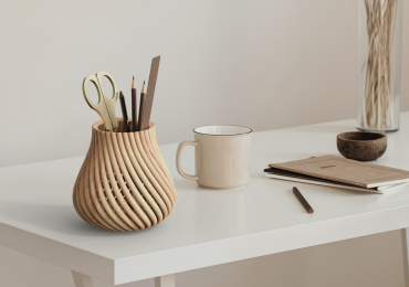 由福斯特3D打印的木制品。图片来自福斯特。