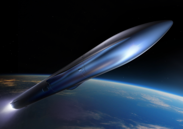 渲染可重复使用，完全3D打印人族R火箭。图片来自相对论空间。