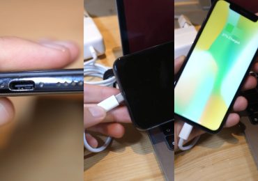 肯·皮罗内尔的新款iPhone Type-C原型机正在充电。图片来自Beebom, Ken Pillonel。