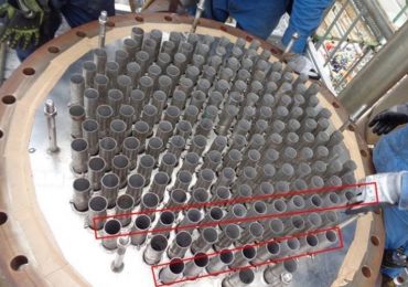 3D Metalforge's 3D printed tubing fitted to Shell's offshore heat exchanger.