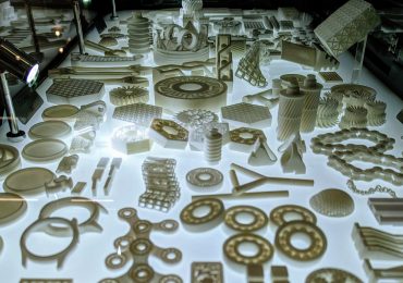 XJET 3D printed ceramics at Formnext 2021. Photo by Michael Petch.