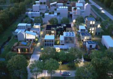 3D打印建筑项目的模型。图片来自CyBe。