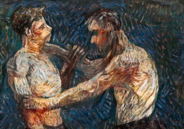 伦敦大学学院研究人员3D打印的《两个摔跤手》。图片来自伦敦大学学院。