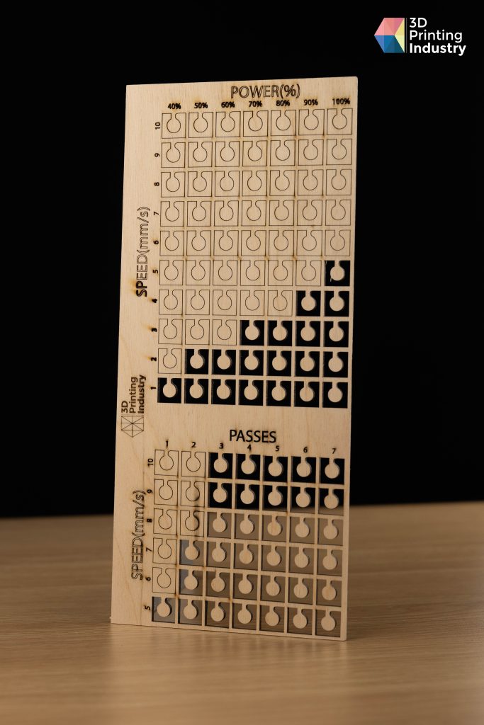 Creality cr -激光猎鹰10W。激光及雕刻能力测试。图片来自3D打印行江南平台版业。江南平台版