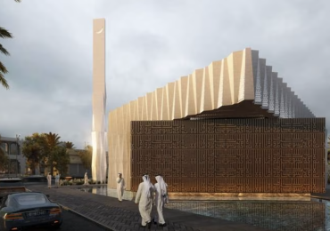 艺术家对即将落成的清真寺的印象。图片来自迪拜的伊斯兰事务和慈善活动部门。