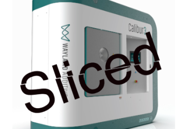 用Calibur3金属AM机切片标识。图片来自Wayland Additive。