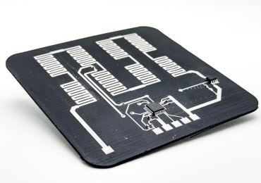 3D打印电路板。图像通过nScrypt。