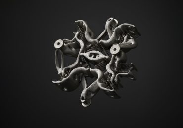 3 d印制的旋转还原机制。通过欧洲太空总署的形象。